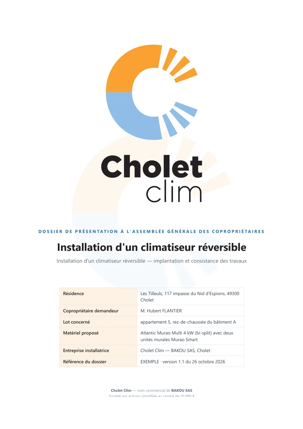 Dossier d'exemple à présenter en assemblée générale — page 1
