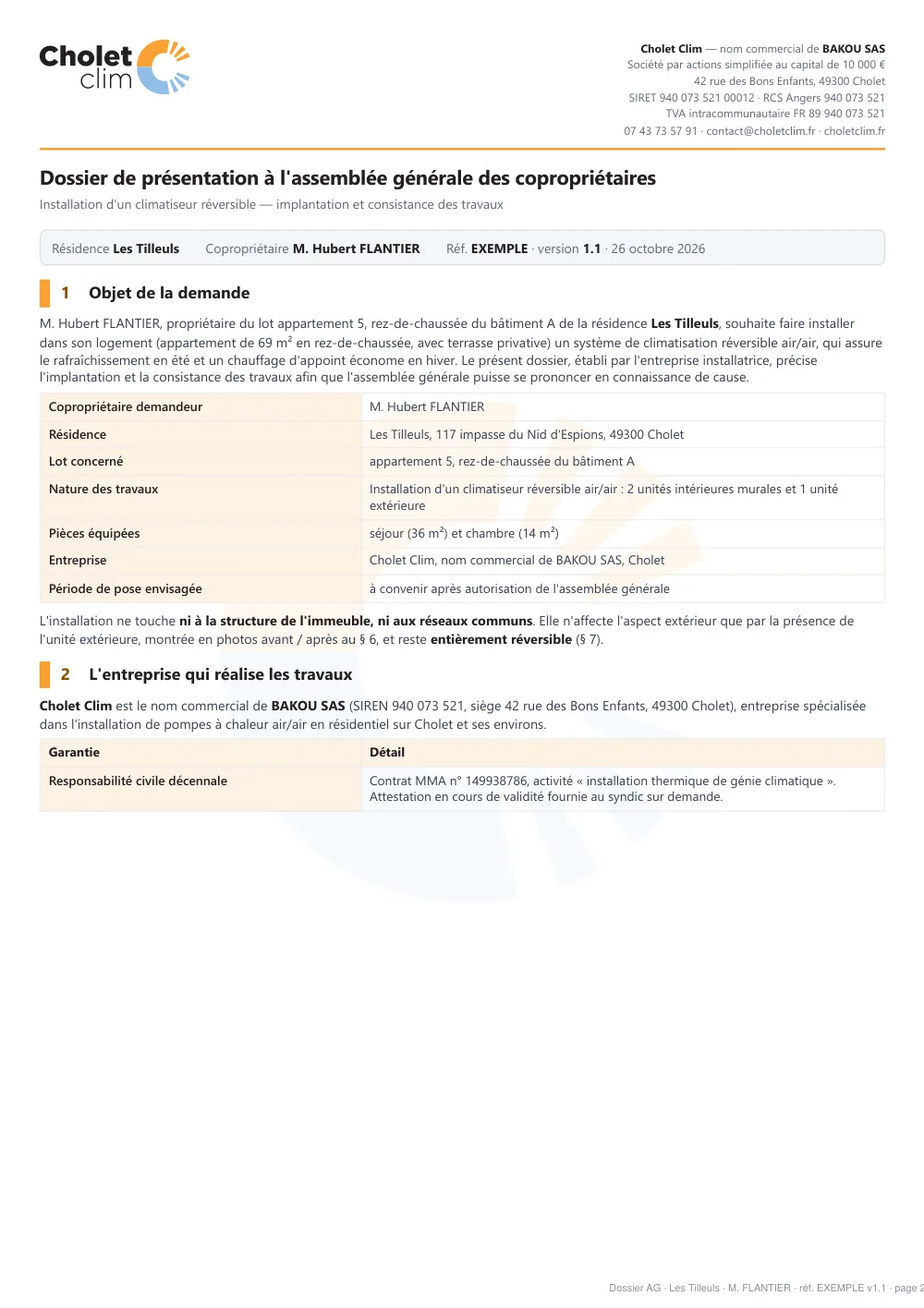 Dossier d'exemple à présenter en assemblée générale — page 2